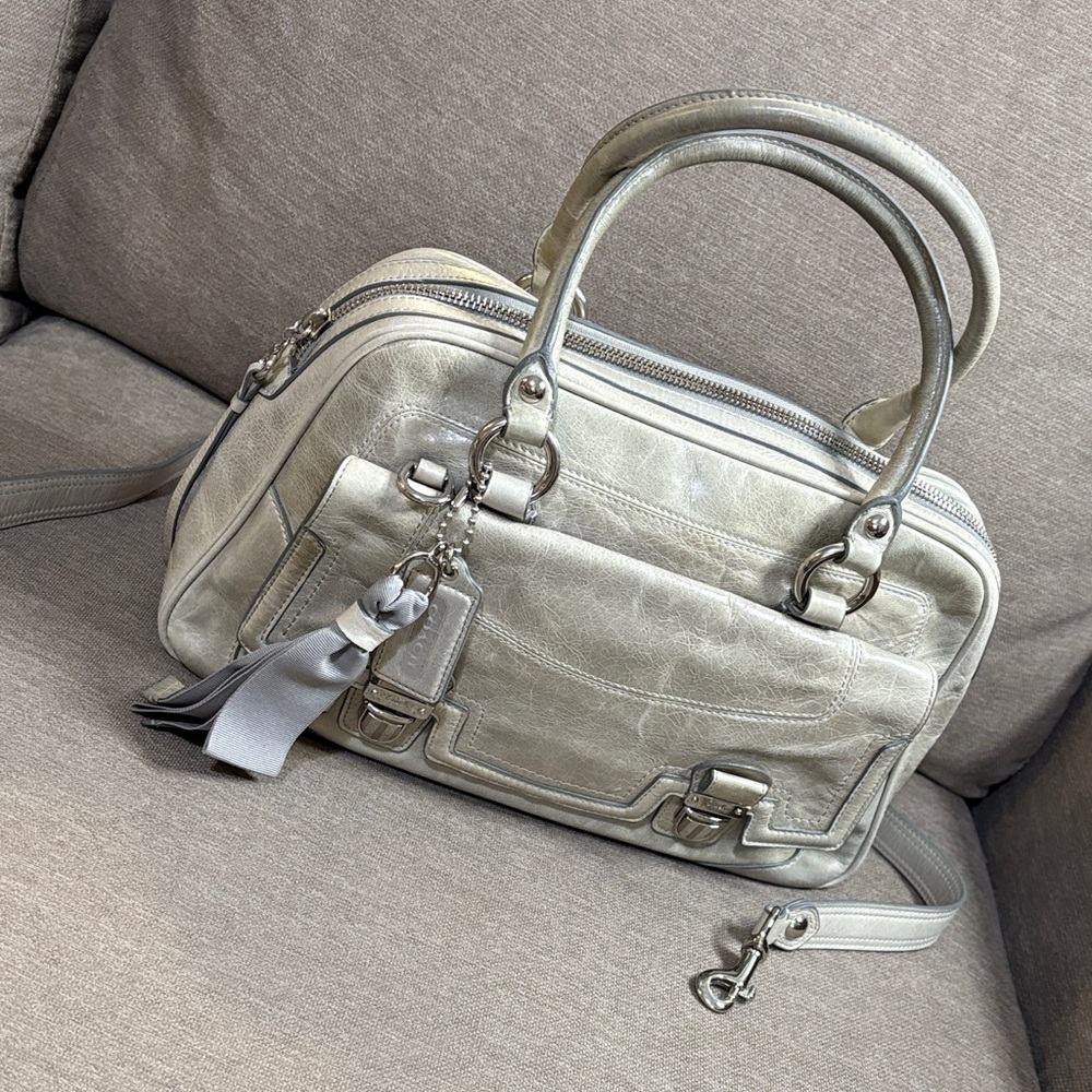 Coach  Poppy Pushlock Pocket Satchel - Picture 2 of 16